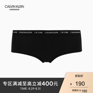 【CK ONE】CK UNDERWEAR 2020春夏款 女装Logo三角内裤 QD3793 001-黑色 M