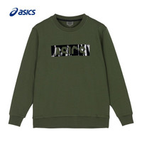ASICS/亚瑟士 2020春夏男士运动圆领卫衣 墨绿色 L