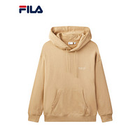 FILA 斐乐官方 情侣连帽卫衣 2020冬季新款休闲宽松潮流日系卫衣 姜糖棕-BG 165/88A/S