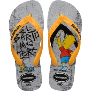 Havaiana哈唯纳 Simpsons 2020(哈瓦那)辛普森一家防滑男女人字拖鞋女鞋 0110-烟灰色/印花 适合 37-38码