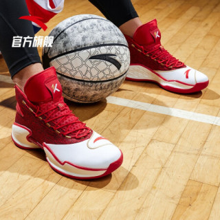 旗舰2020新品kt焱实战球鞋汤普森112011601 大学红/安踏白/金属金-5 9