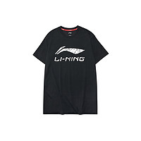 LI-NING 李宁 男士运动T恤 AHSP495-标准黑-2 M
