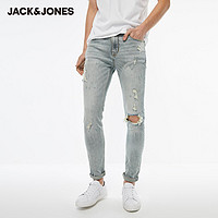 Jack Jones 杰克琼斯 219332567 复古破洞修身牛仔裤