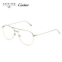 开云眼镜 卡地亚Cartier圆框眼镜男复古金丝平镜眼镜架CT0039O