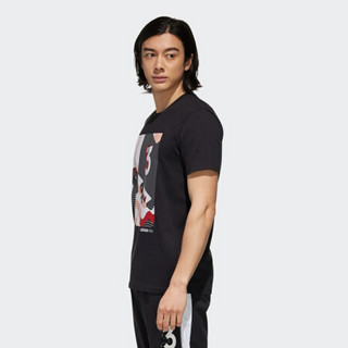 阿迪达斯官方 adidas neo M CS RIS TEE SS 男子短袖上衣EJ7064 黑色/白 A/S(175/92A)