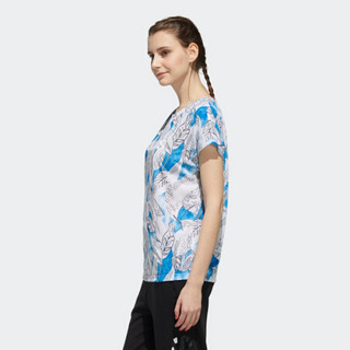 阿迪达斯官网adidas neo W ARTIST TEE 1女装运动短袖T恤DW7722 正蓝/白 A/M(165/88A)