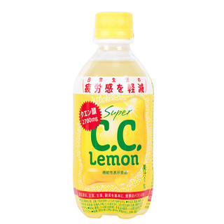 日本进口 suntory三得利CC柠檬味汽水碳酸饮料网红夏季饮料350ml