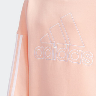 阿迪达斯官网 adidas G SI FL CR 小童装训练运动套头卫衣EC9275 亮光粉 140CM