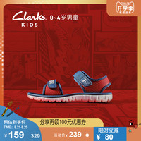 clarks其乐童鞋漫威联名款蜘蛛侠男童1-4岁露趾卡通软底防滑凉鞋