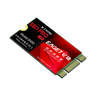 忆捷（EAGET）1TB SSD固态硬盘 轻薄小巧防摔防震 2通道双接口 S450系列(2242)