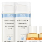 REN 玫瑰蔷薇洁面凝胶150ml *2+果酸爽肤水50ml*2