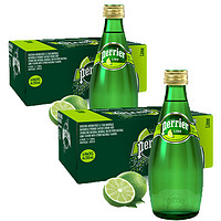 Perrier 巴黎水 气泡矿泉水 玻璃瓶装 330ml*24瓶/箱*2箱