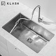 KLASH佳勒仕 304不锈钢手工加厚水槽洗碗池