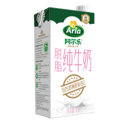  Arla 阿尔乐 脱脂纯牛奶 1L *10件