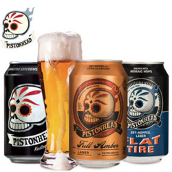 PISTONHEAD  骷髅头 福莱特黄啤酒 330ml*3听