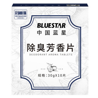 BLUE STAR 蓝星 除臭芳香片10片 厕所除臭芳香块过滤网 除味清洁剂芳香剂清新剂