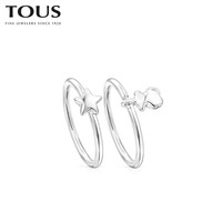 TOUS/桃丝熊【新款】MINIICONS戒指女小熊简约925银2只 018175530 14