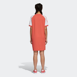 阿迪达斯官方 adidas 三叶草 RAGLAN DRESS 女子裙子CY4759 浅猩红 32(参考身高:160~165CM)