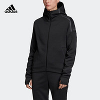 阿迪达斯官网adidas W Zne Hd FR女装运动型格连帽拉链夹克外套EJ8748 如图 L