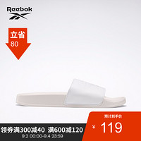 Reebok锐步男女夏季拖鞋 SLIDE情侣沙滩运动休闲凉夏季拖鞋EH0416 FW5751_白色 43