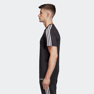 阿迪达斯官网adidas E 3S TEE男装训练运动短袖T恤DQ3113 黑色/白 S(参考身高:173~178CM)