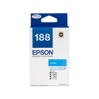 爱普生（EPSON）T1881-T1884 黑色彩色四色墨盒套装(适用WF-3641/7111/7621/7218/7728机型)