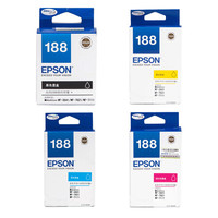 爱普生(EPSON)T1881-T1884 黑色彩色四色墨盒套装(适用WF-3641/7111/7621/7218/7728机型)