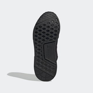 阿迪达斯官网 adidas 三叶草 NMD_R1 男鞋经典运动鞋FV1731 黑 42.5(265mm)
