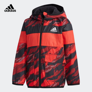 阿迪达斯官网 adidas LB FL REV JKT 小童装训练梭织夹克外套DT2354 如图 110CM