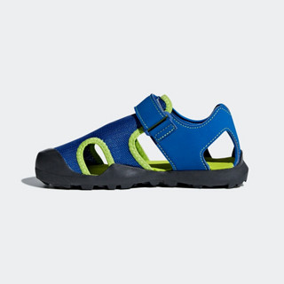 阿迪达斯官网 adidas CAPTAIN TOEY K 小童户外运动凉鞋CM7639 完美蓝/绿荧光 34(210mm)