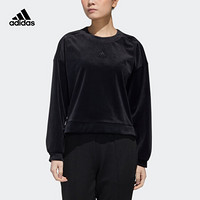 阿迪达斯官网 adidas STYLE VELOR SWT 女装运动型格卫衣GM1461 黑色/黑色 A/XS(155/80A)