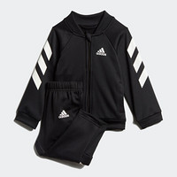 阿迪达斯官方 adidas I MM XFG  TS 婴童训练套装ED1174 黑色/白 黑色/白 104CM