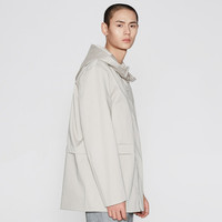 【热销尖货】mecity连帽夹克男式风衣 XXL 晨灰色