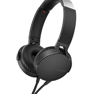 京东PLUS会员：SONY 索尼 MDR-XB550AP 头戴式耳机 黑色