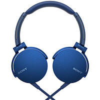 SONY 索尼 MDR-XB550AP 耳罩式头戴式有线耳机 蓝色 3.5mm