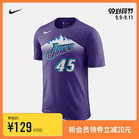 Nike耐克官方犹他爵士队NIKE DRI-FIT NBA 男子T恤夏季速干AT2412 *5件