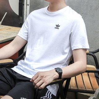 阿迪达斯 adidas三叶草短袖男2020夏季新款运动宽松透气圆领T恤潮FM9966