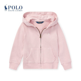 Ralph Lauren/拉夫劳伦女童 2020年春季毛圈布连帽衫32621 D53-粉红色 3/3T