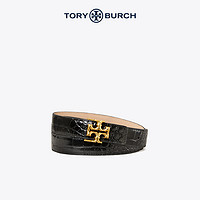 TORY BURCH 汤丽柏琦 双T Logo 女士鳄鱼压纹牛皮皮带 72042