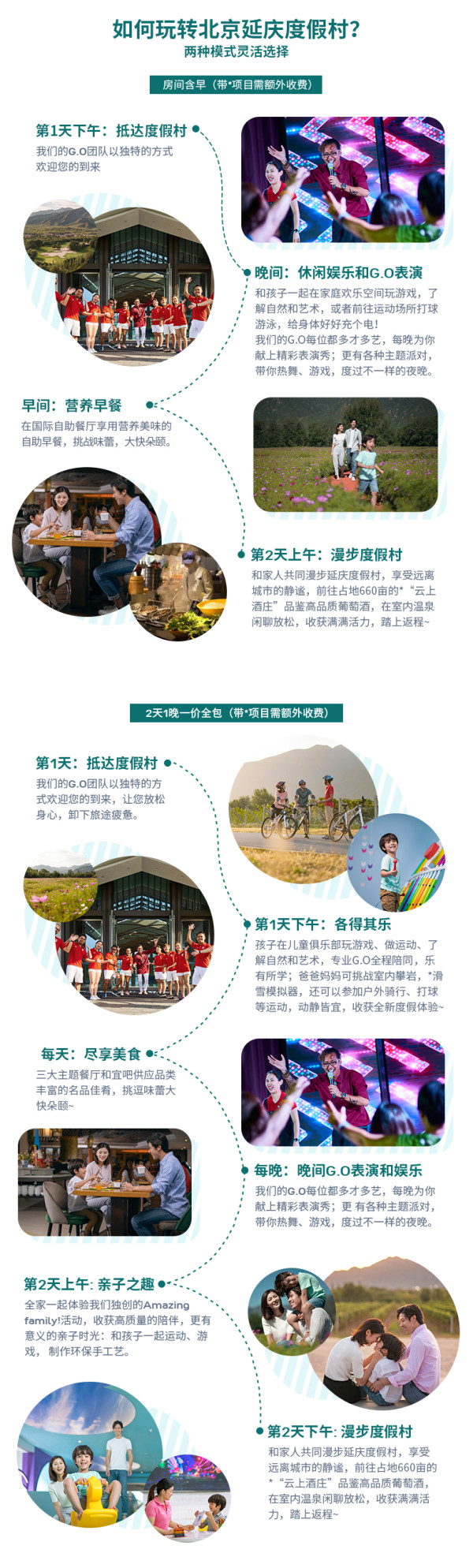 一价全包! Club Med 安吉/延庆/北戴河Joyview度假村1晚(2大1小)套餐
