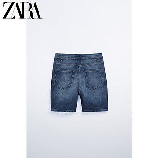 ZARA新款 男装 水洗牛仔布软质休闲短裤 08235350407