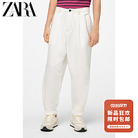 ZARA 新款 男装 工装款口袋宽腿休闲裤 04404121250