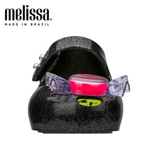 mini melissa梅丽莎2020春夏新品立体造型小童凉鞋32738 亮黑色 内长13.5cm