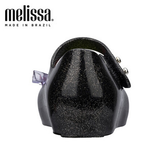 mini melissa梅丽莎2020春夏新品立体造型小童凉鞋32738 亮黑色 内长13.5cm