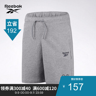 Reebok锐步 运动经典CL SKR SWT ST男女夏季短裤五分裤GL7722 GL7723_中麻灰色 A/M