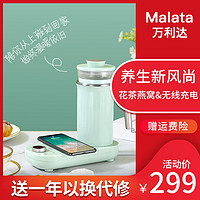 malata迷你养生壶燕窝炖盅多功能煮茶器办公室小型煮花茶壶养生杯