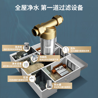 美国艾肯前置净水器直冲净化滤水机全屋中央家用自来水滤水过滤器