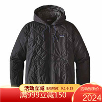 Patagonia巴塔哥尼亚棉质男保暖连帽外套27610 BLK XS