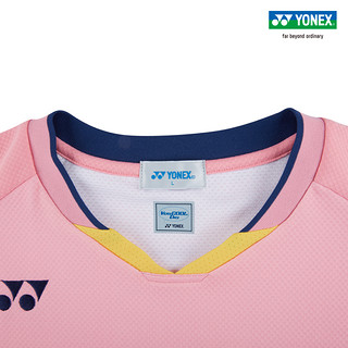 YONEX/尤尼克斯官网 10376YX 羽毛球服 男款透气运动短袖上衣yy