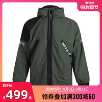 阿迪达斯adidas Originals阿迪三叶草2020男子ADV FZ WB防风夹克GD5587